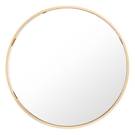 GFANCY FIXTURES Minimalist Oval Mirror, Gold GF3670791